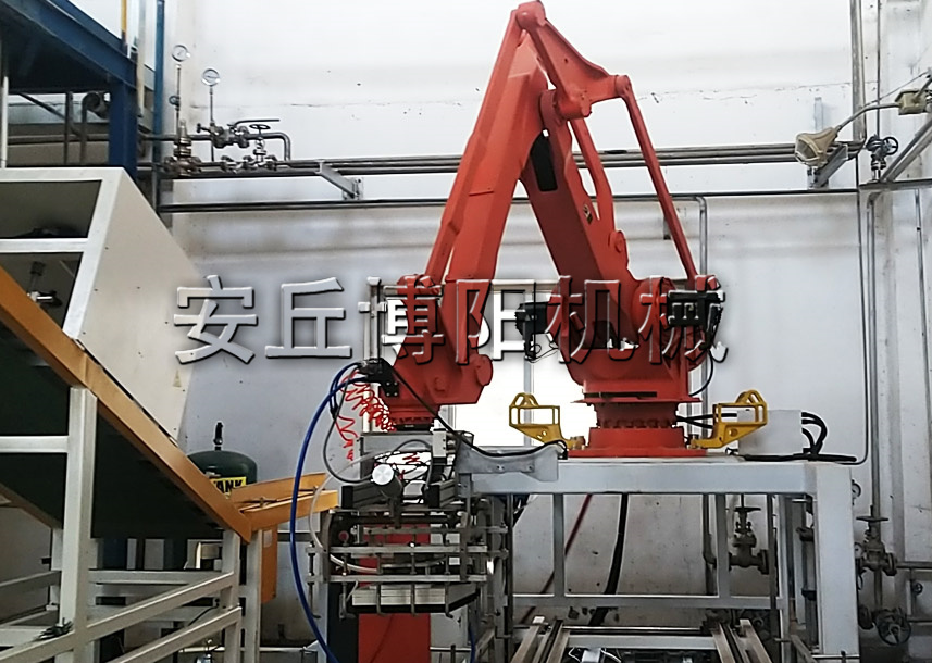 50kg尿素自動拆包機器人的作業(yè)進程是什么？